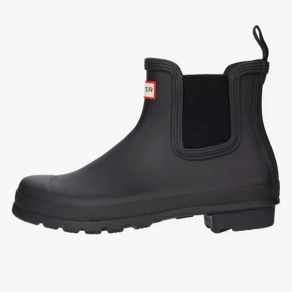 Hunter Original Black Chelsea Waterproof Rain Boots Women's Size 6M & 10M NWT